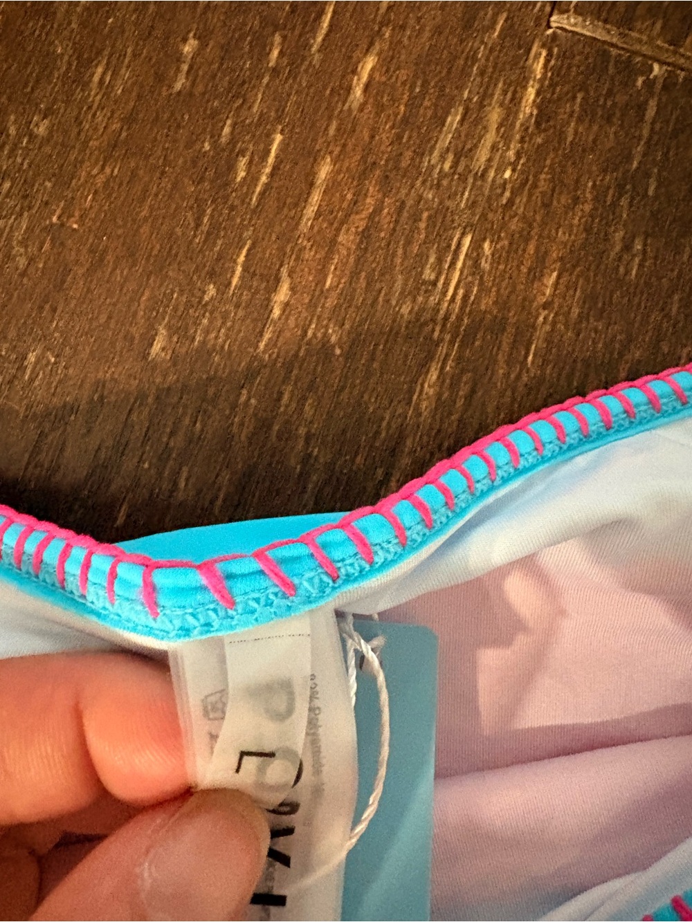 Pink & Turquoise Two-Piece Swim Set - Picture 3 of 3